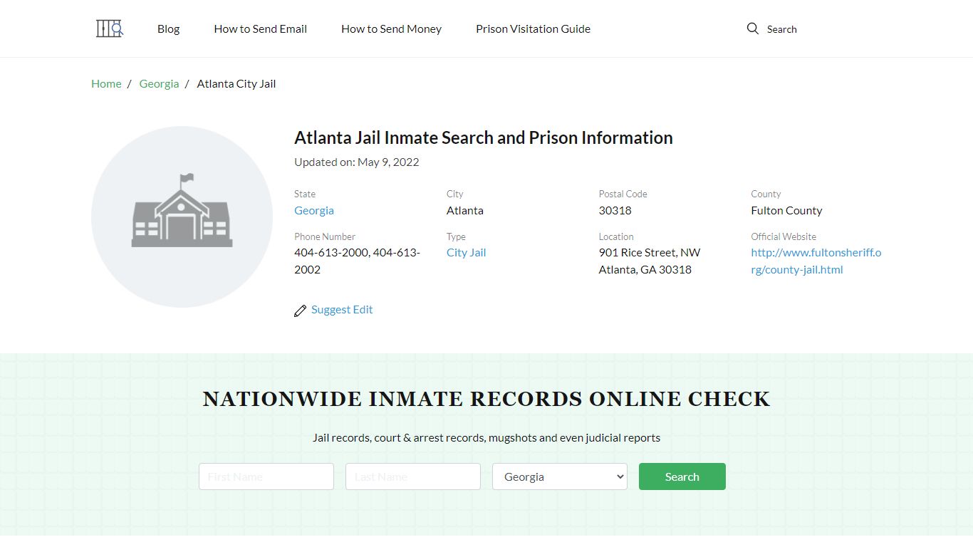 Atlanta Jail Inmate Search, Visitation, Phone no ...